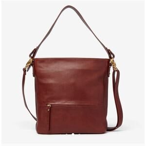 OSGOODE MARLEY PIPER HOBO Crossbody Zipper Purse Brandy Color